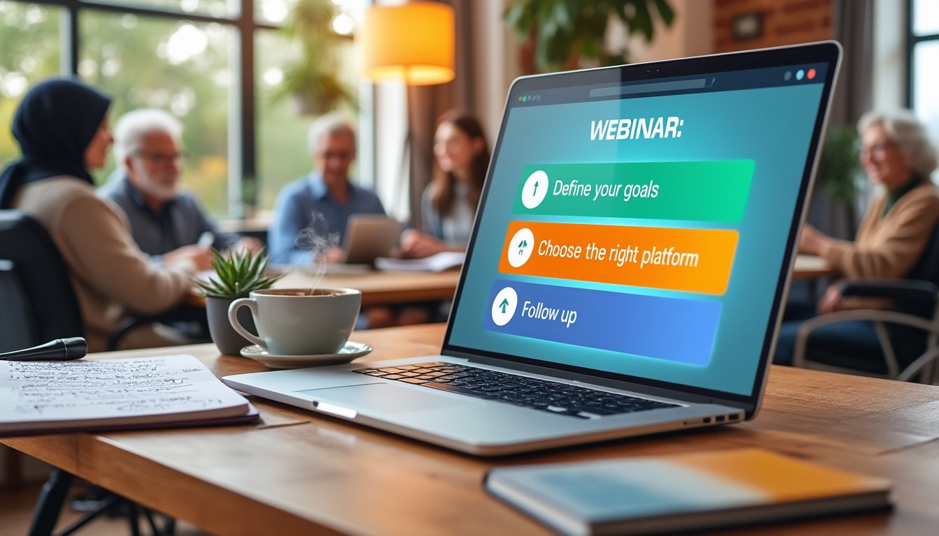 découvrez comment organiser un webinaire efficace grâce à notre guide complet. suivez nos étapes clés et astuces pratiques pour engager votre audience, maximiser l'impact de votre présentation et garantir le succès de votre événement en ligne.